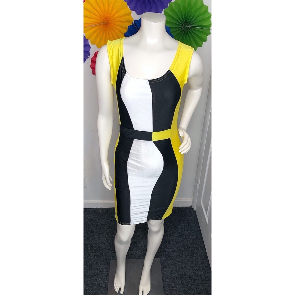 Yellow & Black Dress 🌶